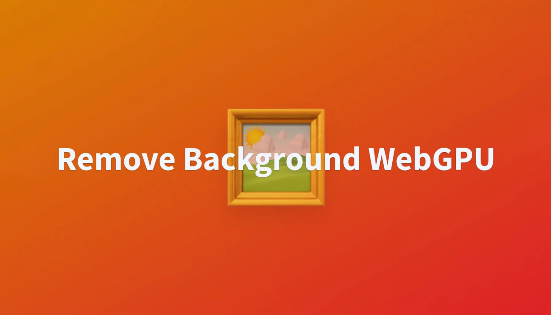 Remove Background with WebGPU